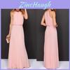 Elegant Women Halter Long Maxi Dress Perfect For Weddings And Beach Holidays