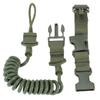 Multifunctional Tactical Strap EDC Elastic Stretching Rope Anti-Lost Retractable Hanging Buckle