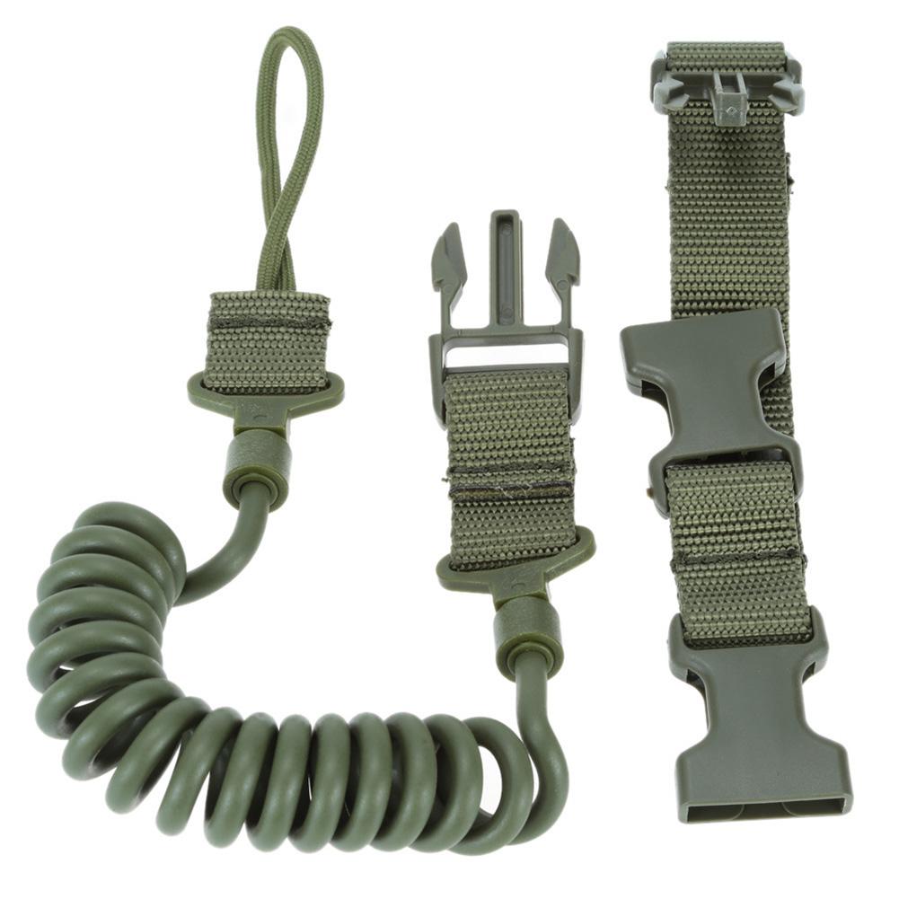 Multifunctional Tactical Strap EDC Elastic Stretching Rope Anti-Lost Retractable Hanging Buckle