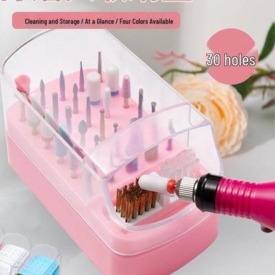 Desktop Grinding Head Storage and Nail Art Drill Bit Box