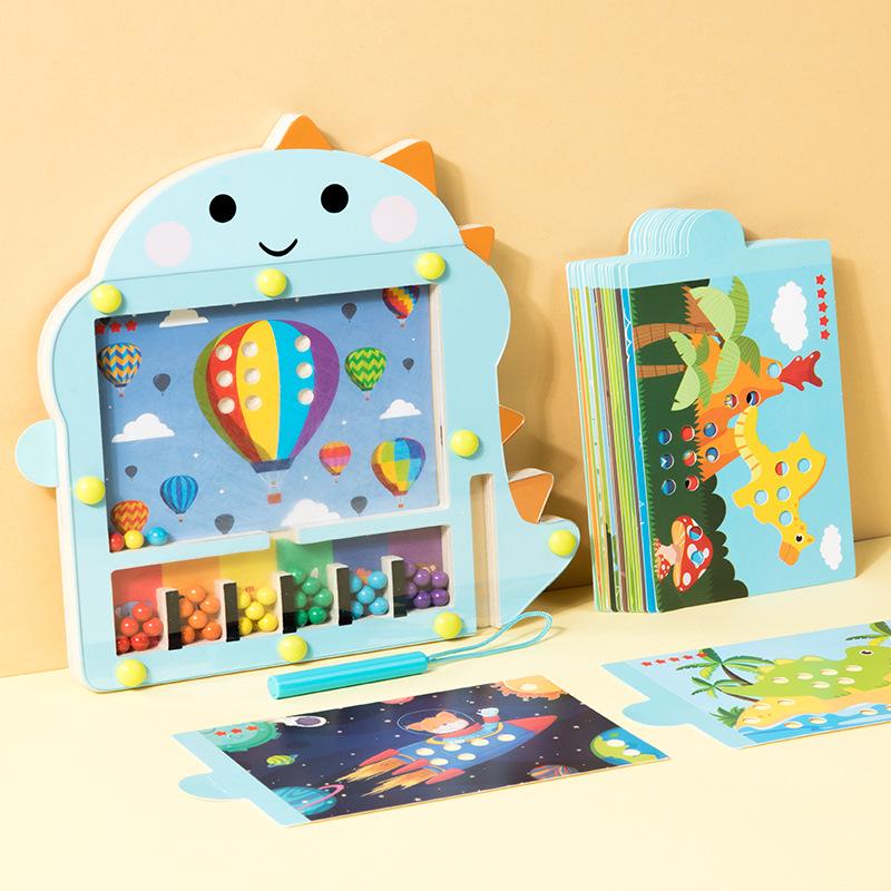 

Cross-Border Educational Dinosaur Magnetic Pen Maze Toy for Kids