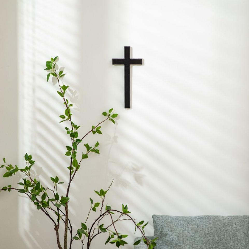 Holz Wandkreuze Schwarze Holzkreuze Für Wand Kirchen Dekoration Jesus Christus Katholisches Geschenk Jesus Cristo weiße Holzkreuz Deko