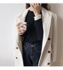 Niche Lace Ruffle Stand Collar Women's Plus Size Chic Slim-fit Winter Top