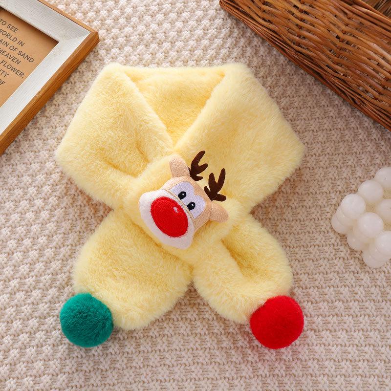 Winter Kunstkaninchenfell Cartoon Snood: Kuscheliger Plüsch-Nackenwärmer für Kinder & Eltern