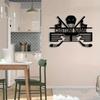 Unique Handmade Metal Hockey Medal Rack 12 Bars Custom Name Home Sports Award Display