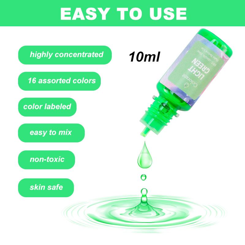 18 Colors 10ml Liquid Dye Candle Resin Pigment Colorant Resin Soy Wax Dye for DIY Candle Soap UV Epoxy Resin Mold Crafts Making