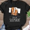 Basset Hound Sleepshirt Women Men T Shirt Funny Dog Lover Tops
