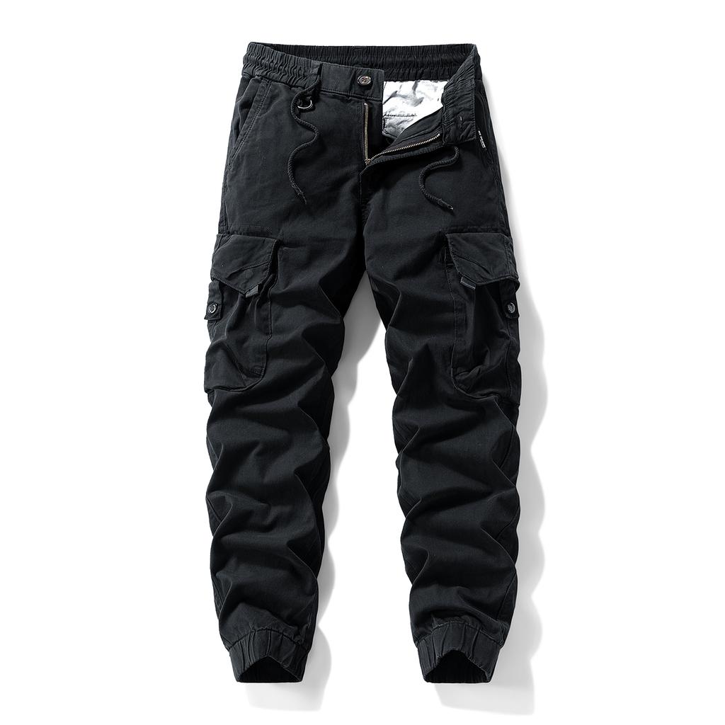 Retro Tactical Work Pants Men's Versatile Outdoor Loose Multi Pocket Straight Leg Casual Pants