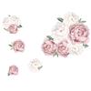 Peony Flower Home Wall Sticker Living Room Background Decal Mural DIY Decoration