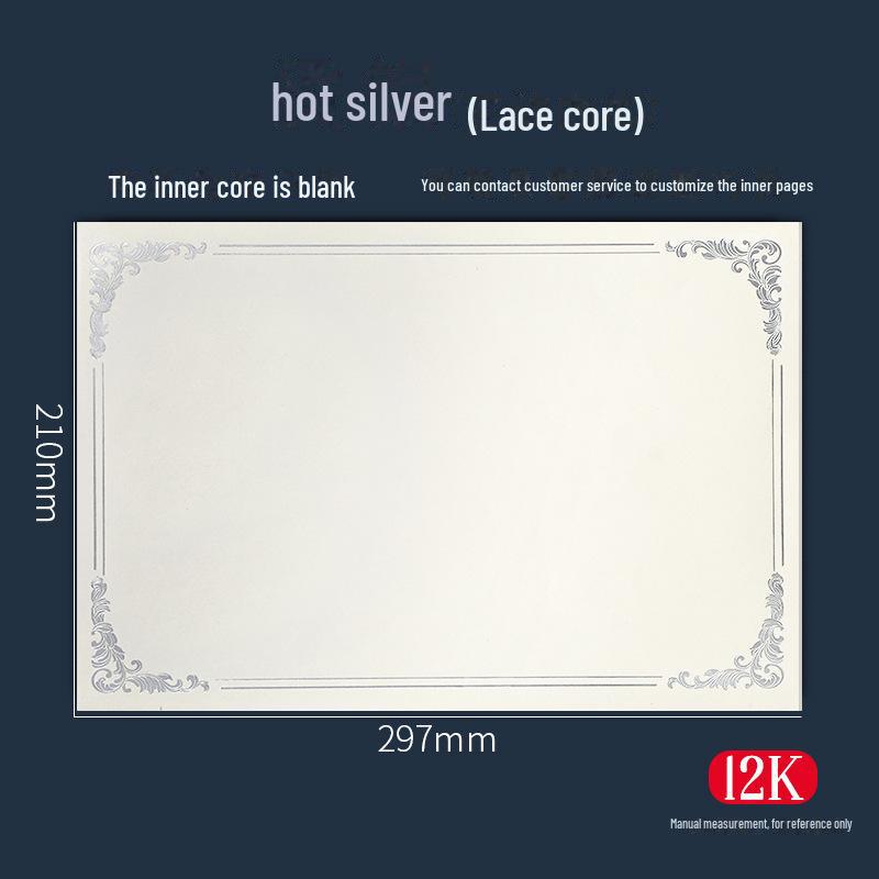 Individuelles dreifach gefaltetes Konferenzzertifikat mit Heißprägung