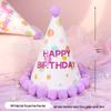Creative Cartoon Pompom Birthday Hat for Selfies - For Adults & Babies