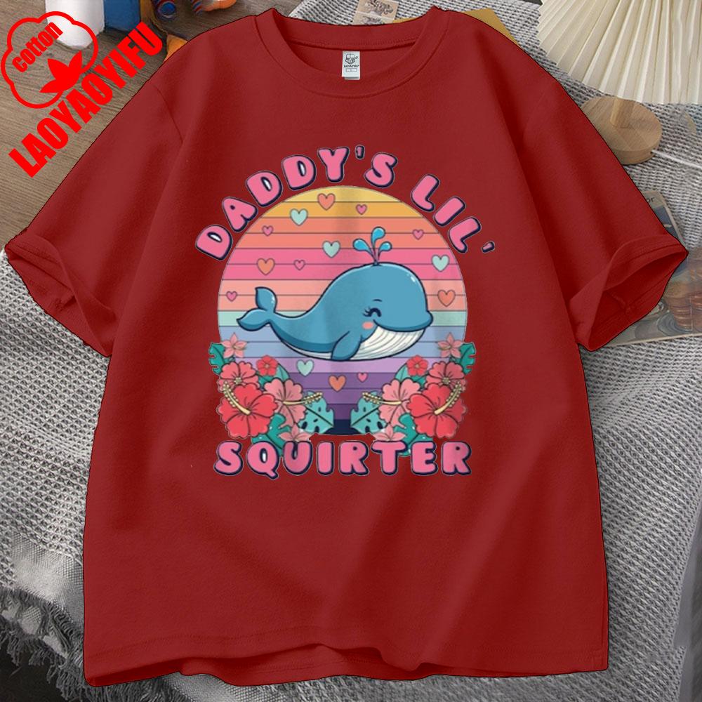 Daddy's Lil Squirter Shirt Inappropriate Tee Exchange Funny Bachelorette Party Gift Meme Shirt Girls Trip Adult Humor Tee