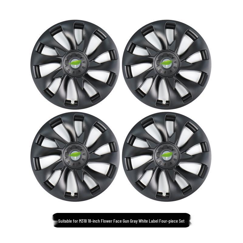 Tesla Model 3 18" Cyclone Wheel Cover - Anti-scratch, Full Coverage Hub Protection Accessory