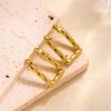 Raffinate Ear Cuff in Acciaio Titanio Oro 18k per Donna