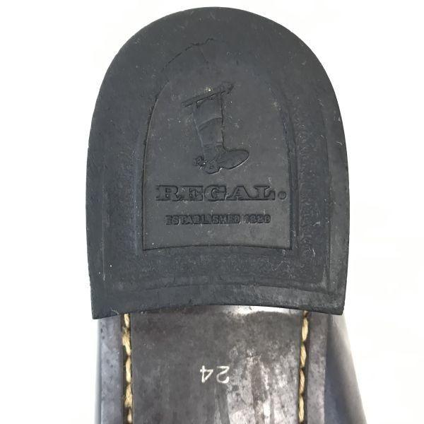Regal Goodyear Leather Loafer Moccasin 24 Black Business Dress Shoes(USED)