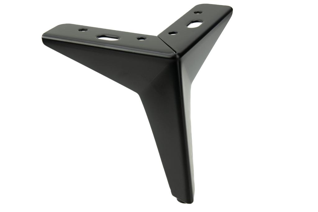Set of 4 Furniture Legs Star, Matt Black, Height 13 Cm