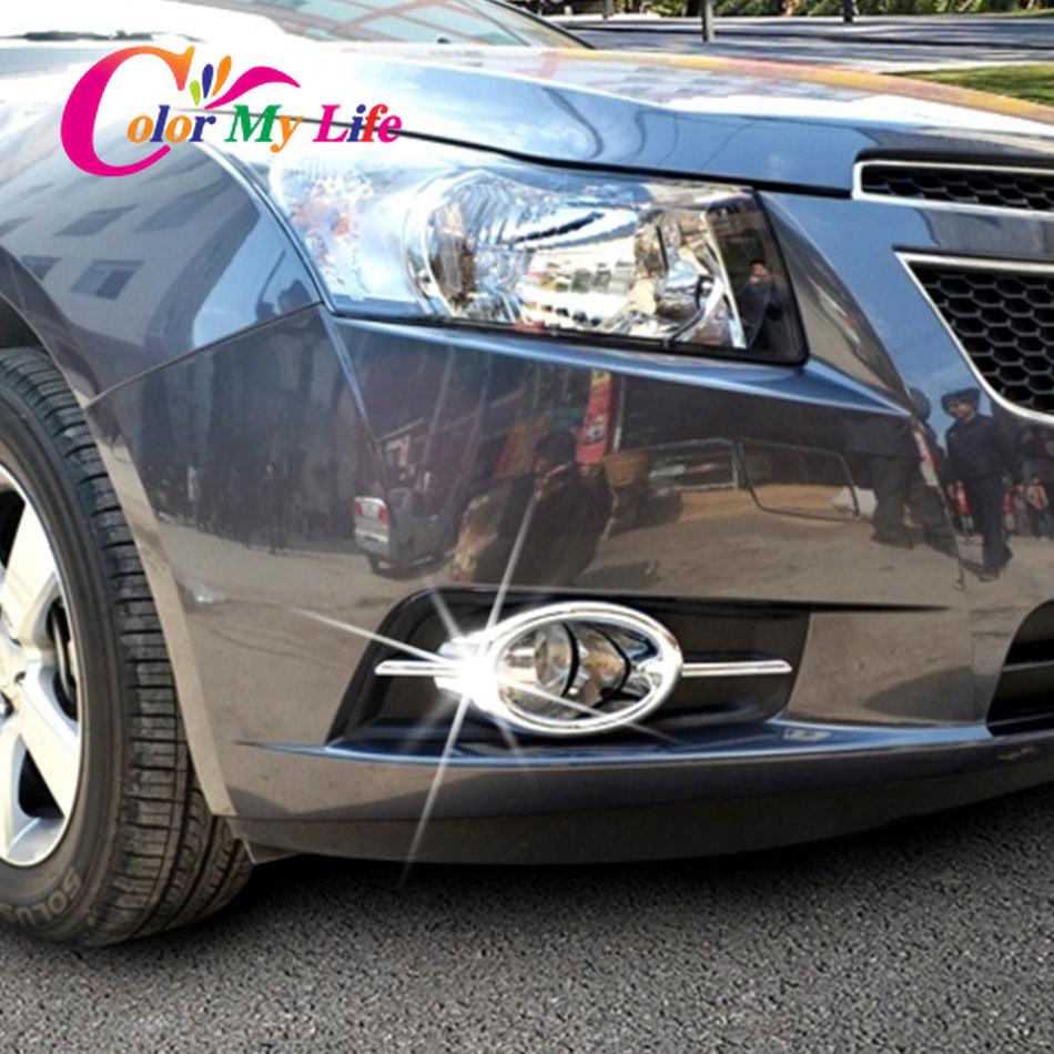 Car Sticker Front Fog Lamp Trim Fog Light Covers Case for Chevrolet Cruze Sedan Hatchback 2009-2016 Car Styling