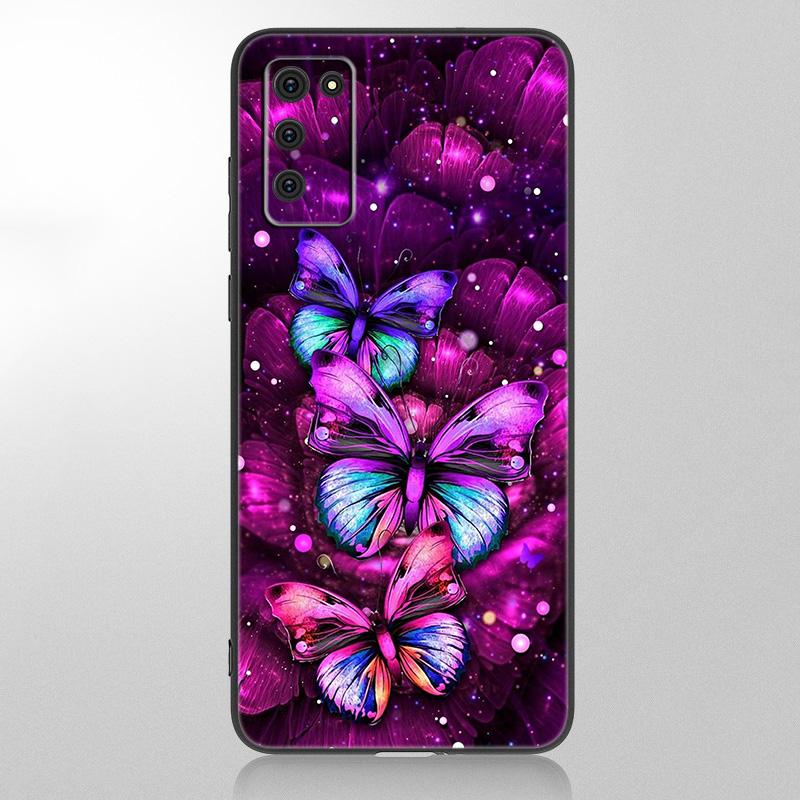 

Красивый чехол для телефона с бабочкой для Samsung Galaxy A12 A02S A22 A32 A52 A72 A71 A51 A41 A31 A21 A11 A50 A70 A10S A20S черный чехол Samsung A72