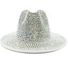 Fedoras Rhinestone Fedora Hat for Women Gemstone Fedoras Jazz Top Hat Winter Handmade Performance Hat Party Hat Jackson Hats