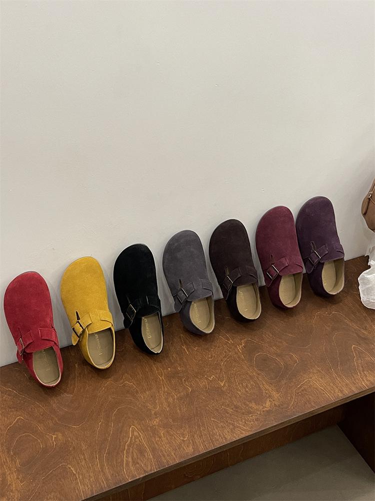 Shoes Woman 2025 Female Leather Comfy Flats Loafers Trotter Moccasins Potato Shoes with Arch Support New London Clogs for Girls