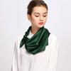 Vysoce kvalitní čtvercový hedvábný šátek 90*90 cm Dámské jednobarevné šály a šátky Kancelářská dáma Vlasy Krk Foulard Indie Muslimský šátek na hlavu Pareo