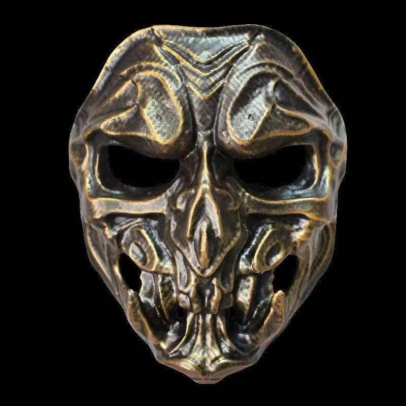 Copper Silver And Predator Resin Mask Role Play Prop For Activity Halloween