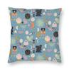 Halloween Witch Raven Square Putetrekk dekorasjon Gotisk Okkult Magic Witchy Putetrekk for sofa Bil Putetrekk