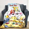 1pc Diddl Blanket with Custom Name, Gift, for Men and Women, Soft Blanket, Good for Sofa Bed Couch Travel, Lightweight Flannel Blanket