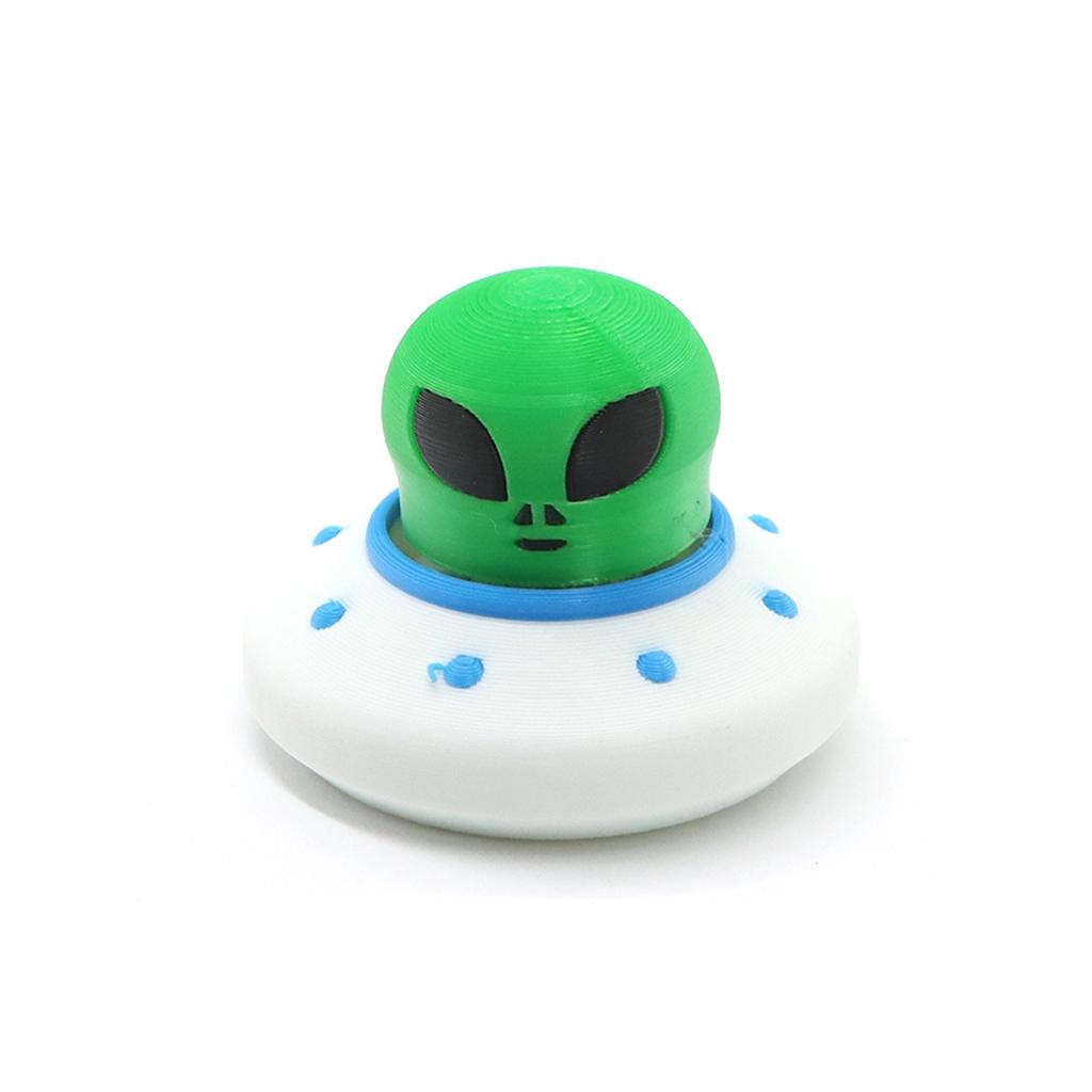 3D Printed Rocket Shaped Keychain Stress Relief Toy Durable Soft Material Portable Key Ring Fidget Toy for Anxiety and Focus