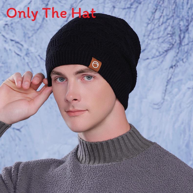 Knitted Winter Hat For Women With Warmth For Outdoor Commuting чёрный