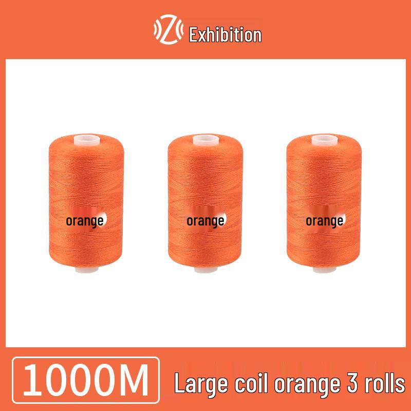 Polyester Sewing Thread - 1000 Yards for Garments & Crafts, Assorted Colors, Small Spool