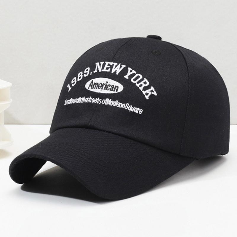 Korean Retro Baseball Hat Women'S Autumn Winter Versatile Ins Street Letter Embroidered Caps Summer Couple Men