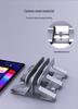 Adjustable Metal Laptop Stand: Double Slot, Stable Vertical Organizer