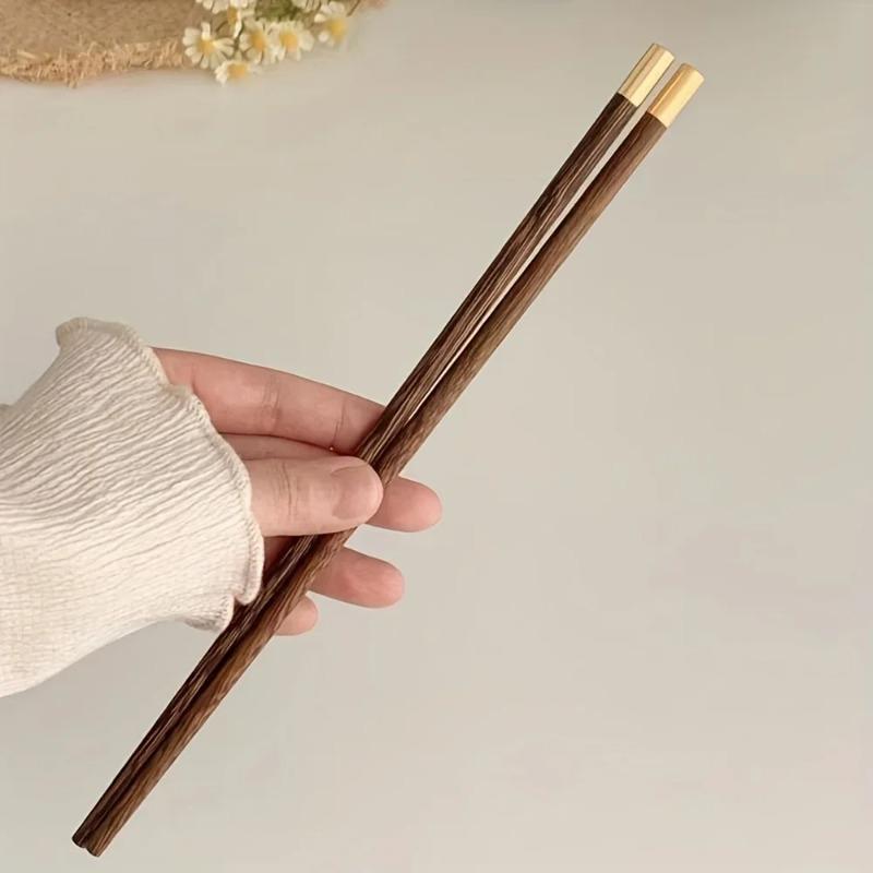 Reusable Natural Wooden Chopsticks Red Sandalwood Chopsticks Antibacterial Anti-mildew High Temperature Solid Wood Chopsticks