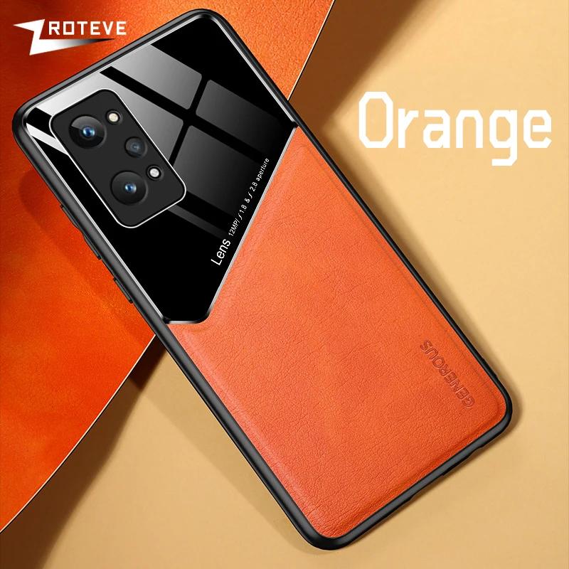 For RealmeGT Neo2 Case PU Leather Car Magnetic Hard PC Cover For Oppo Realme GT Neo 2 Pro 2Pro 5G Shockproof Phone Cases