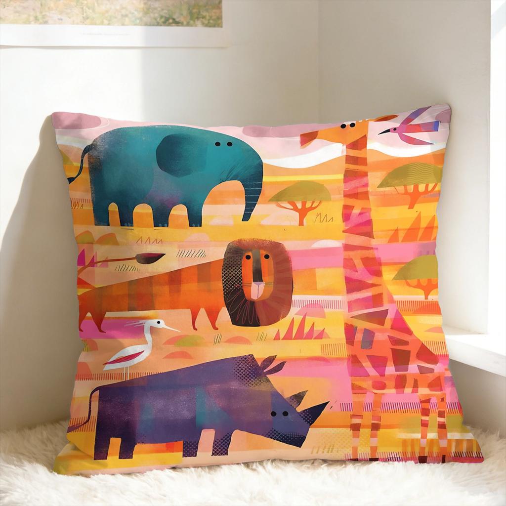 Exotic Animals & Abstract Patterns Pillow Case Soft Pillow Cover Fashion Pillowcases For Wedding Party Home Decor