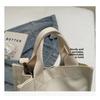 New Canvas Handbag Small Square Bag, Fashionable Casual Cute Lunch Bag, Handbag, Simple and Compact Shoulder Bag for Going Out