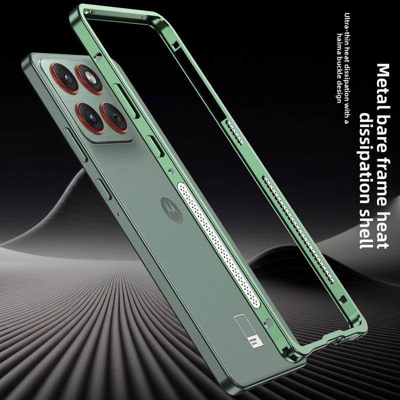 For Motorola Edge 70 Moto X70 Air Case Transparent Aluminum Alloy Frame Cover For Motorola Edge70 Shock-Absorbing Bumper Funda