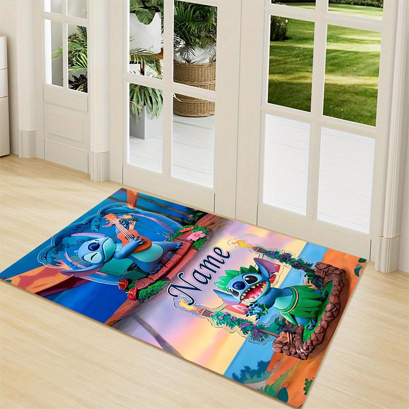 Custom Name Princesses Pastel Colors Carpet Rug Customizable Soft Washable Anti-Slip Home Living Room Sofa Mats Personalized Rug. 0909294
