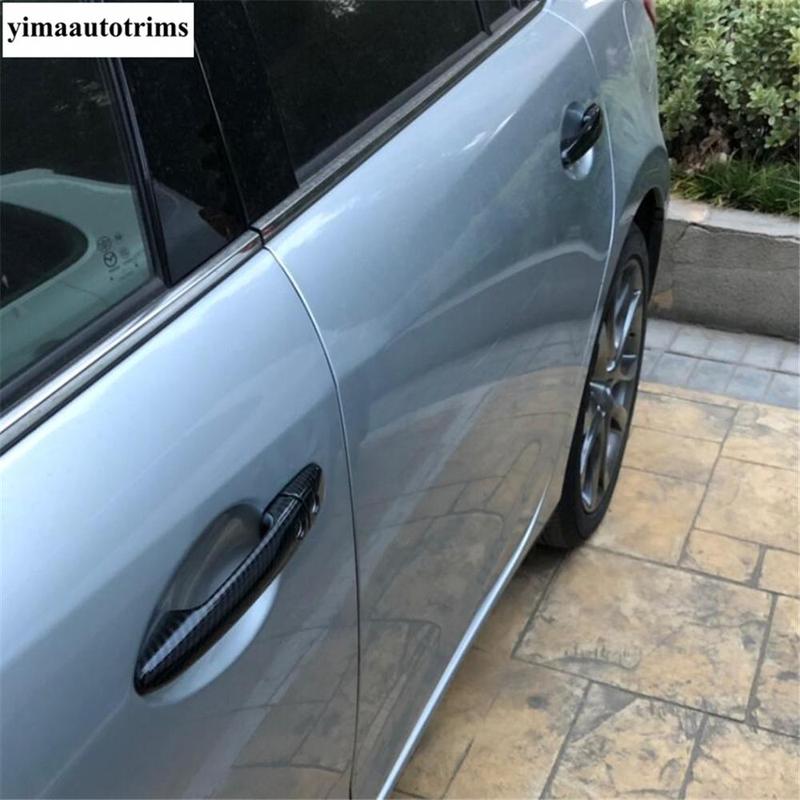 Car Outer Door Handle Protection Decorative Sequ Cover Trim For Mazda 6  - 2024 Carbon Fiber Accessories Exterior Kit