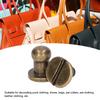200 Sets Chicago Screws Round Head Rivets 7x5mm DIY Handcraft Pure Copper Round Head Rivets Leather Rivets for Handbag Bronze