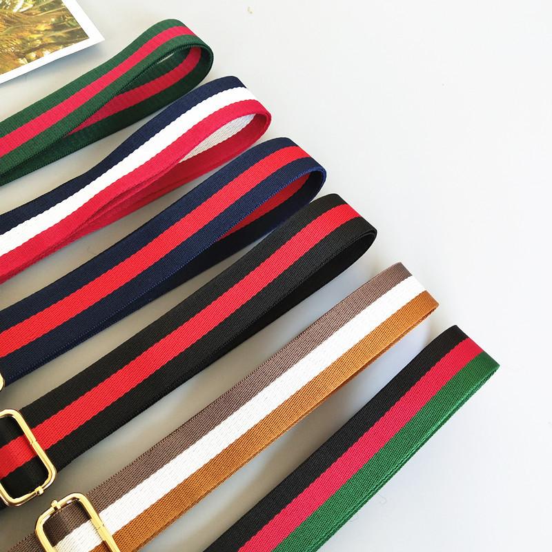 Neue Schultergurt-Taschenzubehörteile Bunt Vielseitig Einzelne Schulter Schräg über Körper Längerer Breiter Taschen-Verstellbarer Gestreifter Gurt