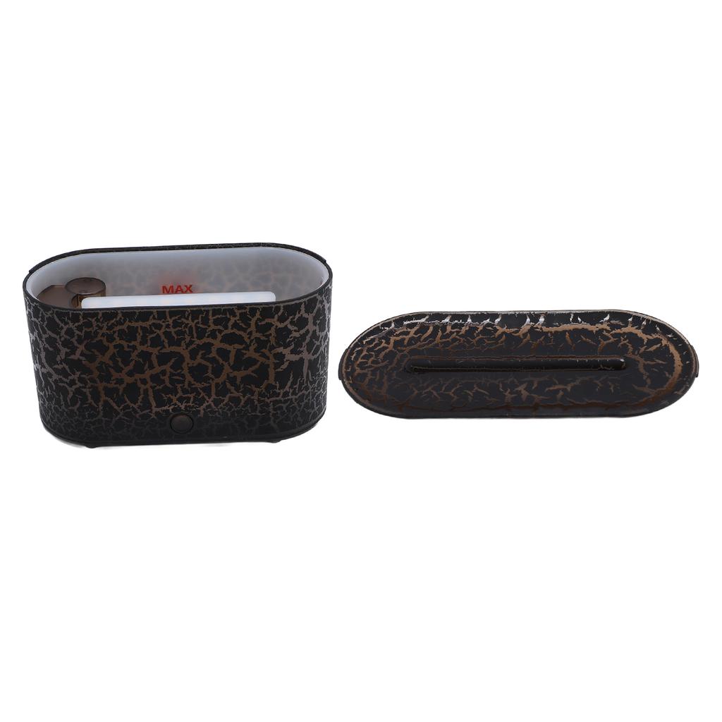 Difuzor Aromaterapie Flacără Umidificator 130ml Protecție Auto Oprire Fără Apă Lumină 7 Culori USB