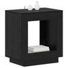 Side Table Black Oak 60 x 40 x 65 cm Wood Based Material