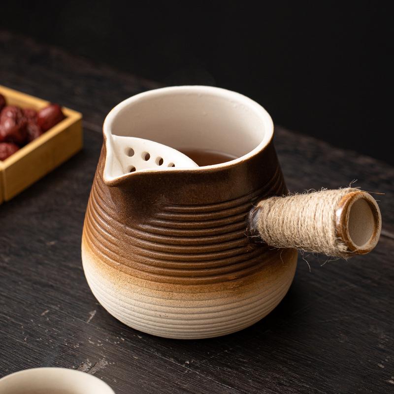 Stove-Side Tea Pot Set: Outdoor Tea Brewer, Baking Milk Tea Pot, Charcoal Grill Stove, Open Flame Clay Pot