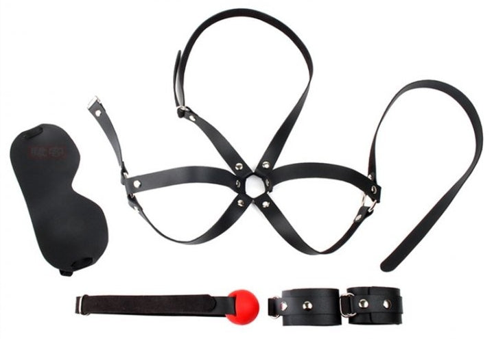 Kit d'Initiation BDSM OBEDIENCE 4 Pièces Noir - Generique - Kit SM