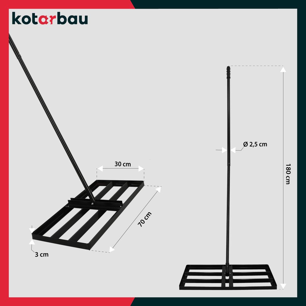 Manual Leveler For Earth, Lawn, Garden, Steel, 70 Cm