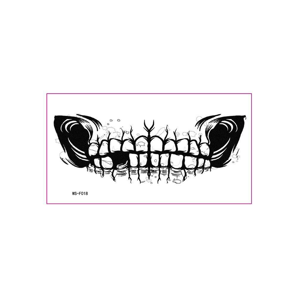 Long-lasting Zombie Cosplay Props Waterproof Bloody Makeup Tattoo Sticker  Party Supplies