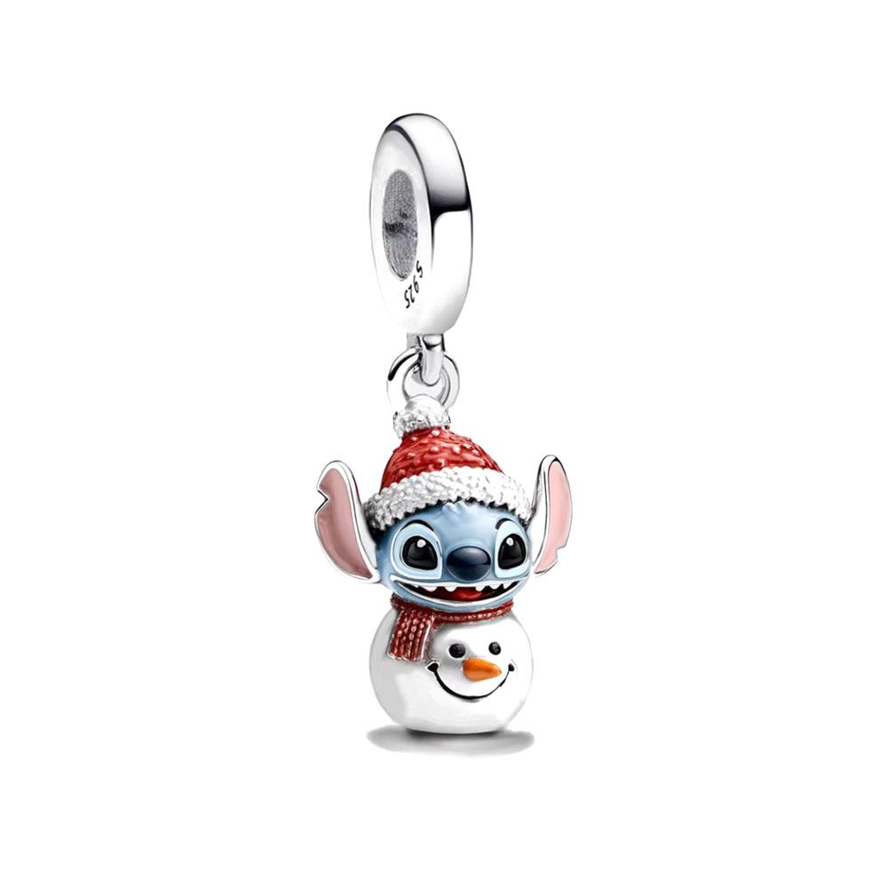 Fashionable 925 Silver Cartoon Beads Compatible with European Bracelet Koala Rabbit Mouse Princess Anime Beads DIY Jewelry Gift