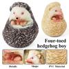 Oenux Simulation Wild Jungle Forest Animals Hedgehog Model Action Figures Cake Topper Party Favor Cute Education Kid Toy Gift